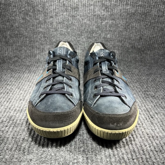 Ecco Street Premiere Golf Shoes Men's Size 10 Marine Grey Leather 03918456498 - Picture 3 of 12